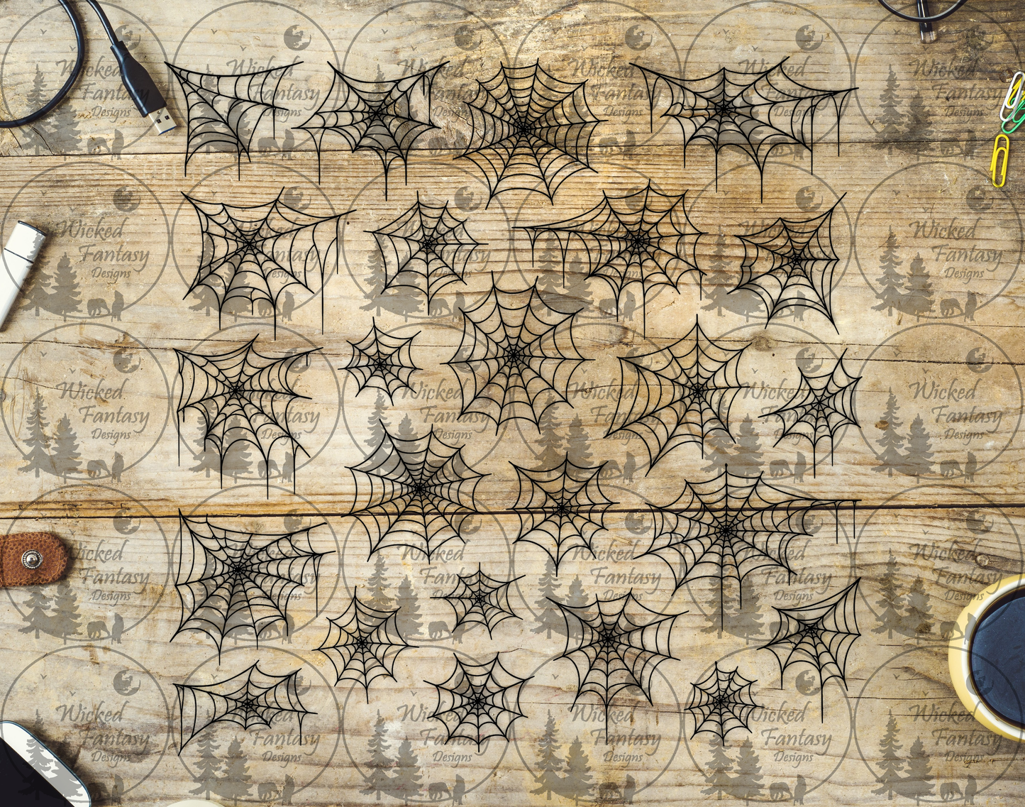 UVDTF Spider Webs Filler Element Sheet