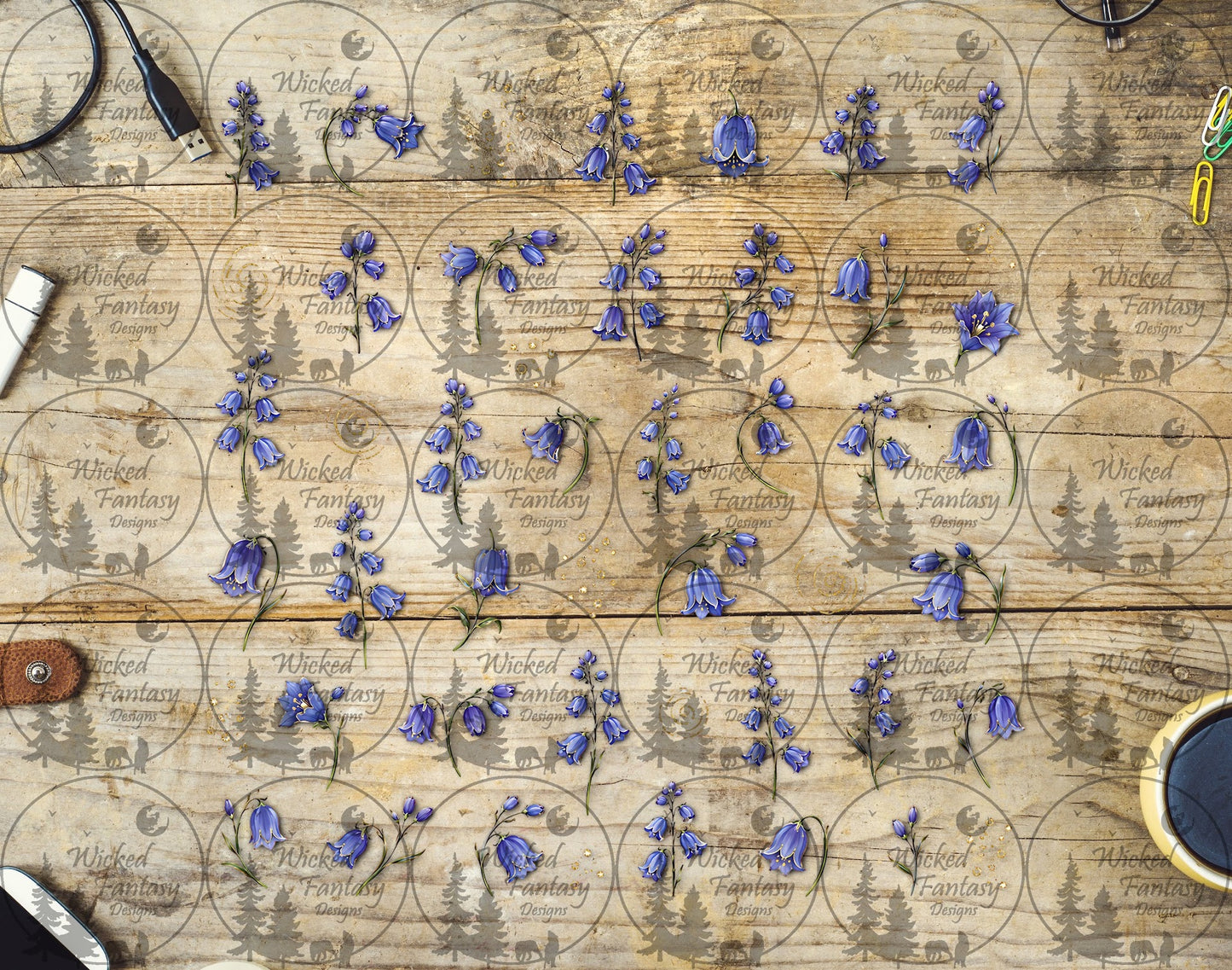 UVDTF Bluebell Sparkles Filler Element Sheet