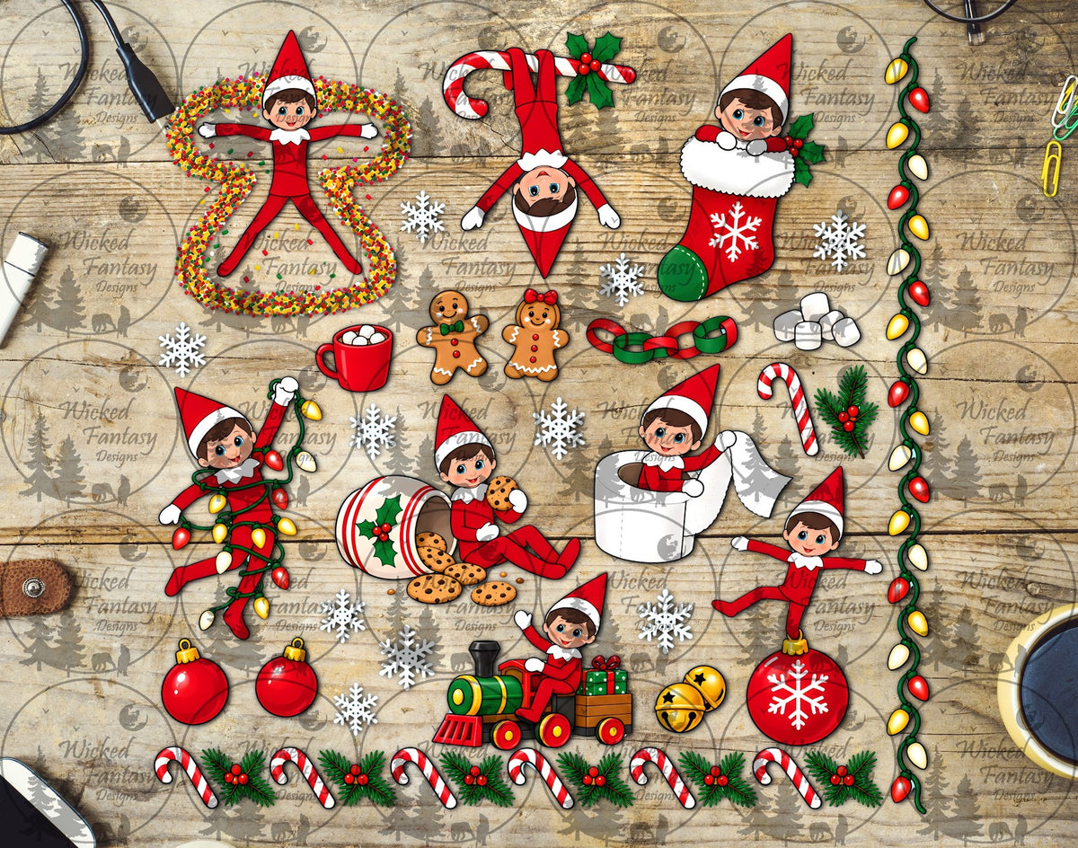 UVDTF Mischievous Baking Elves Element Sheet
