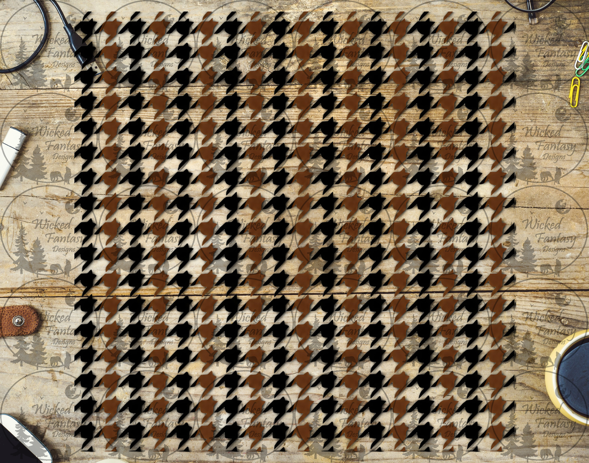 UVDTF Houndstooth 20oz 30oz 10"x10"