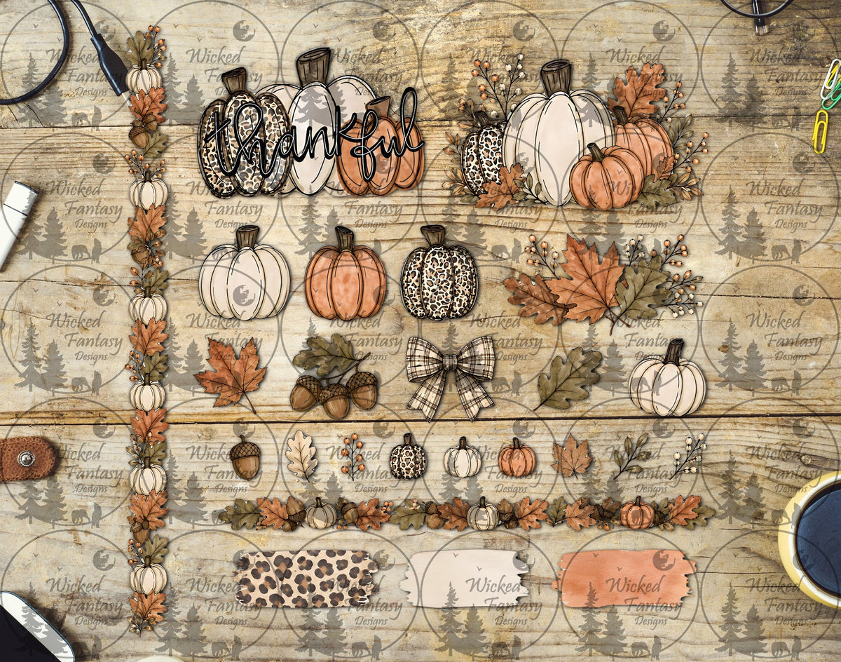 UVDTF Thankful Pumpkins Element Sheet
