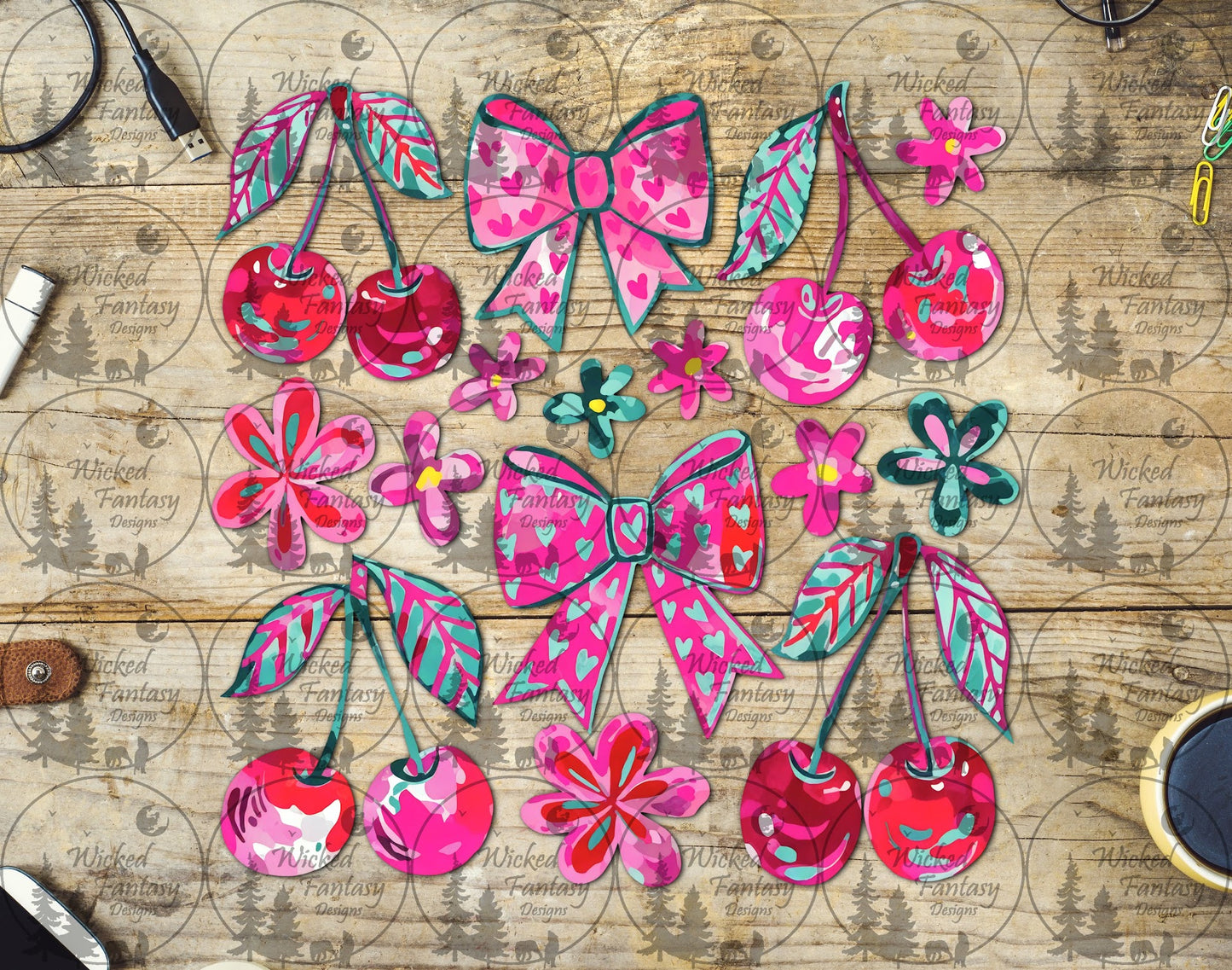 UVDTF Coquette Cherries and Bows