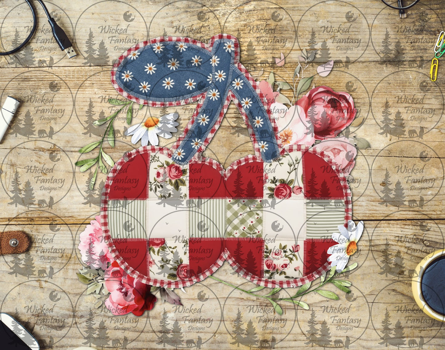 UVDTF Patchwork Cherries