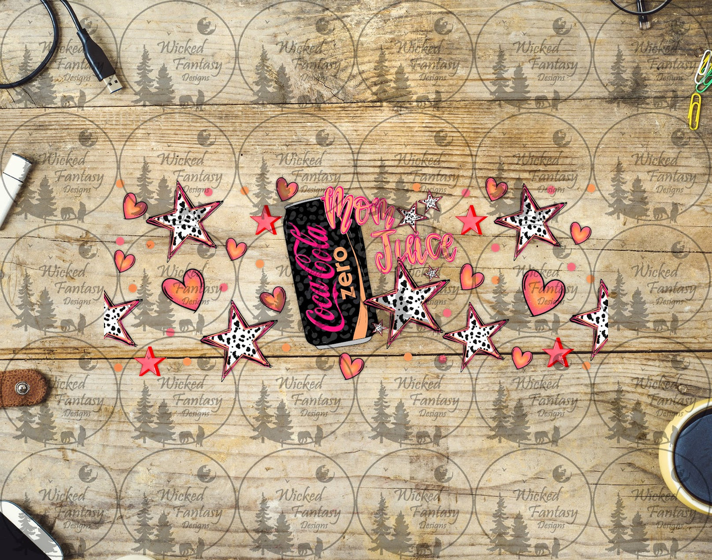 UVDTF Mom Juice Zero 16oz 40oz