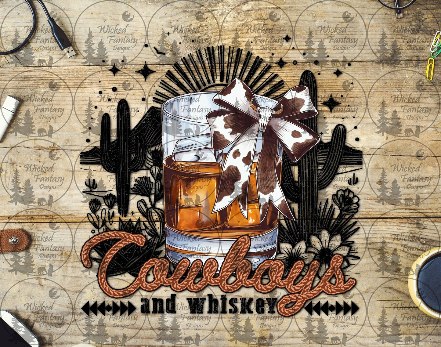 UVDTF Cowboys and Whiskey