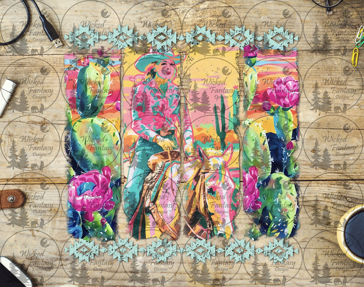UVDTF Cowgirl Brushstrokes