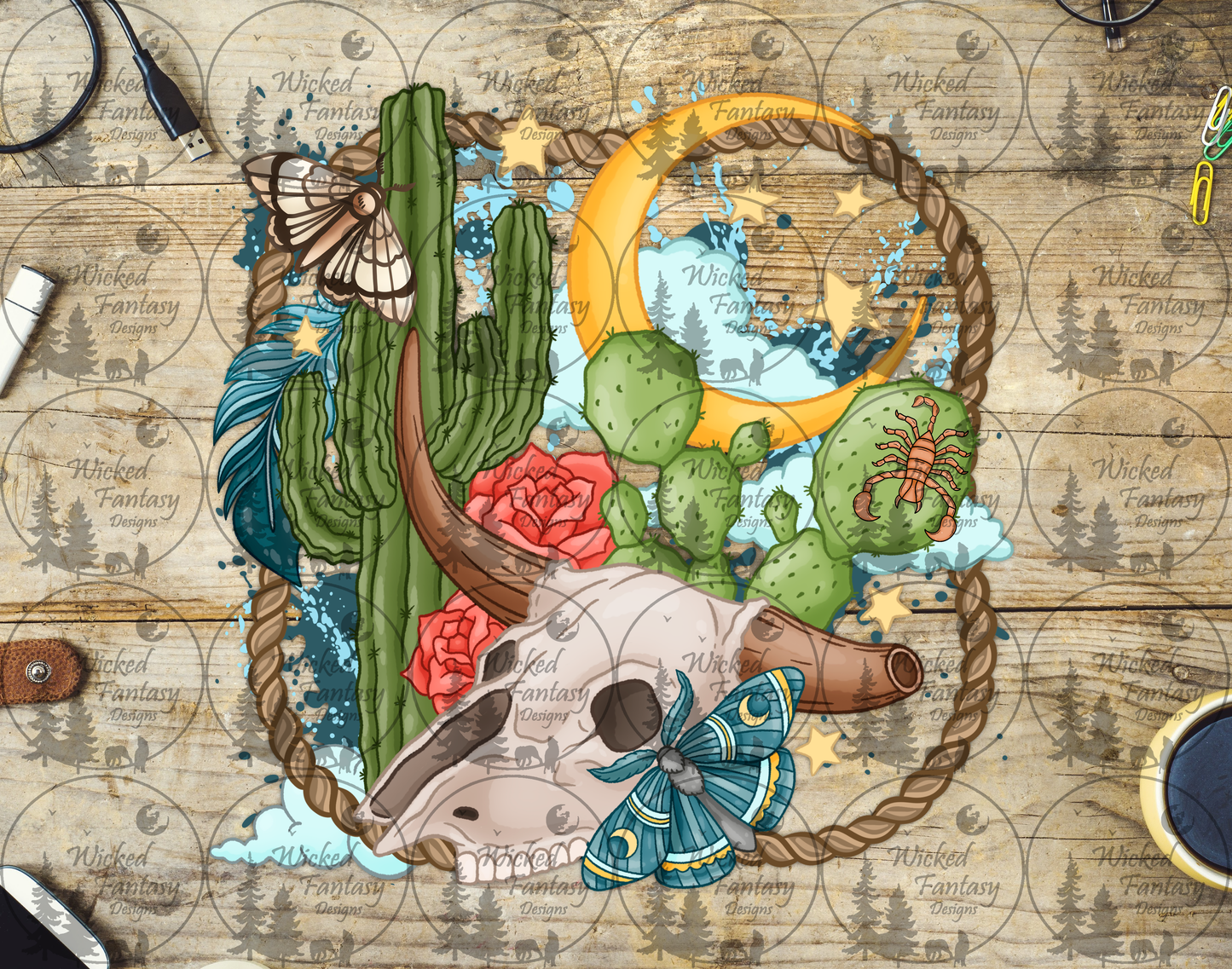 UVDTF Desert Dreams Cow Skull