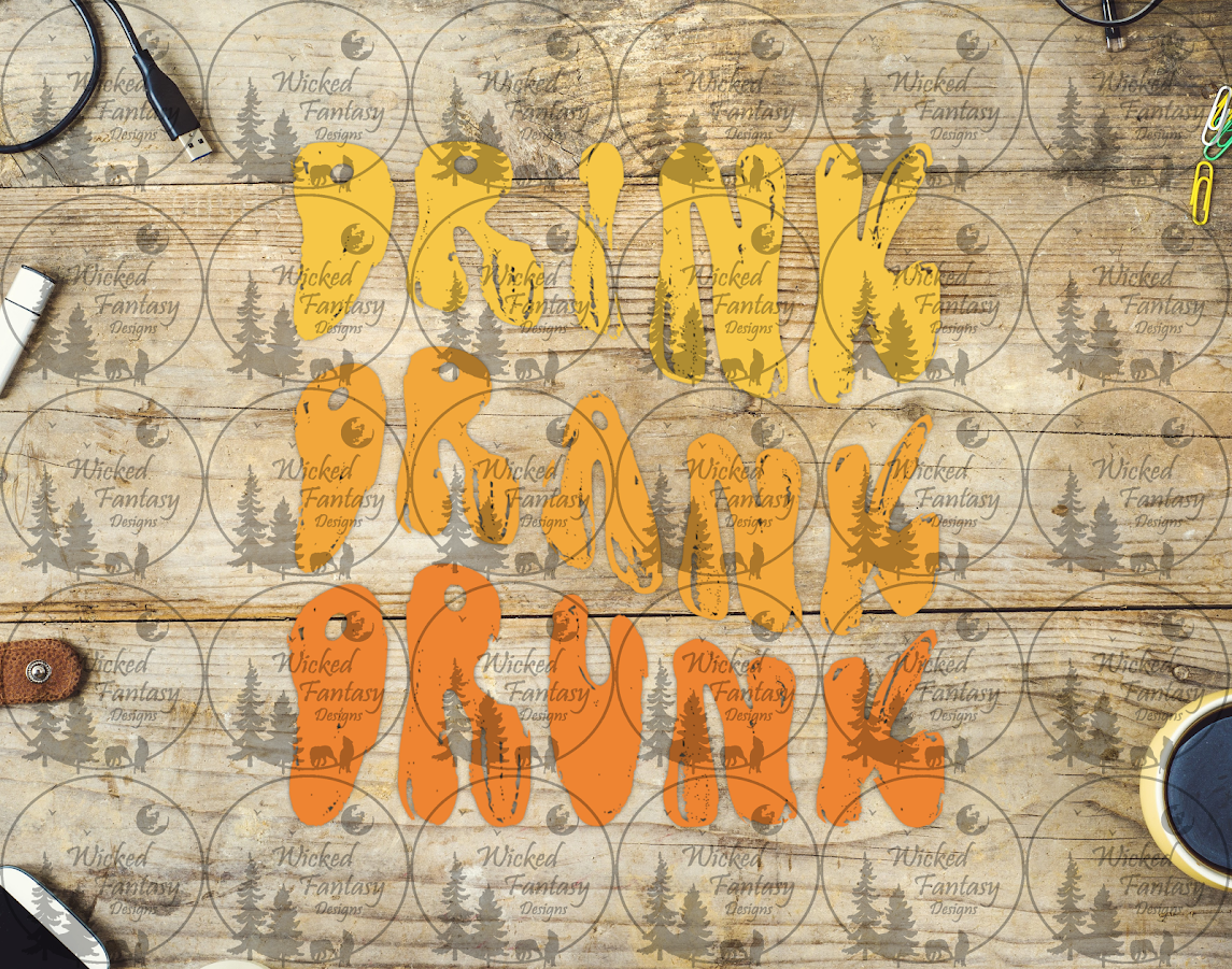 UVDTF Drink Drank Drunk