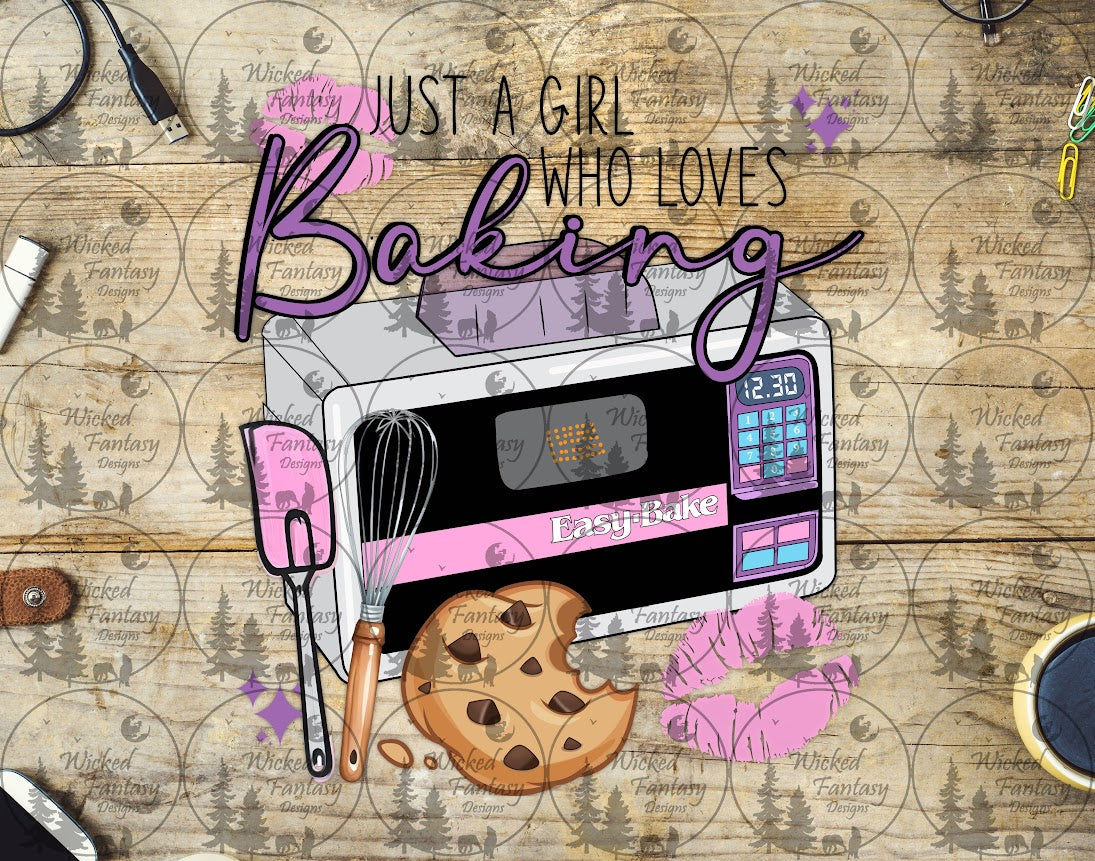 UVDTF Just a Girl Who Loves Baking