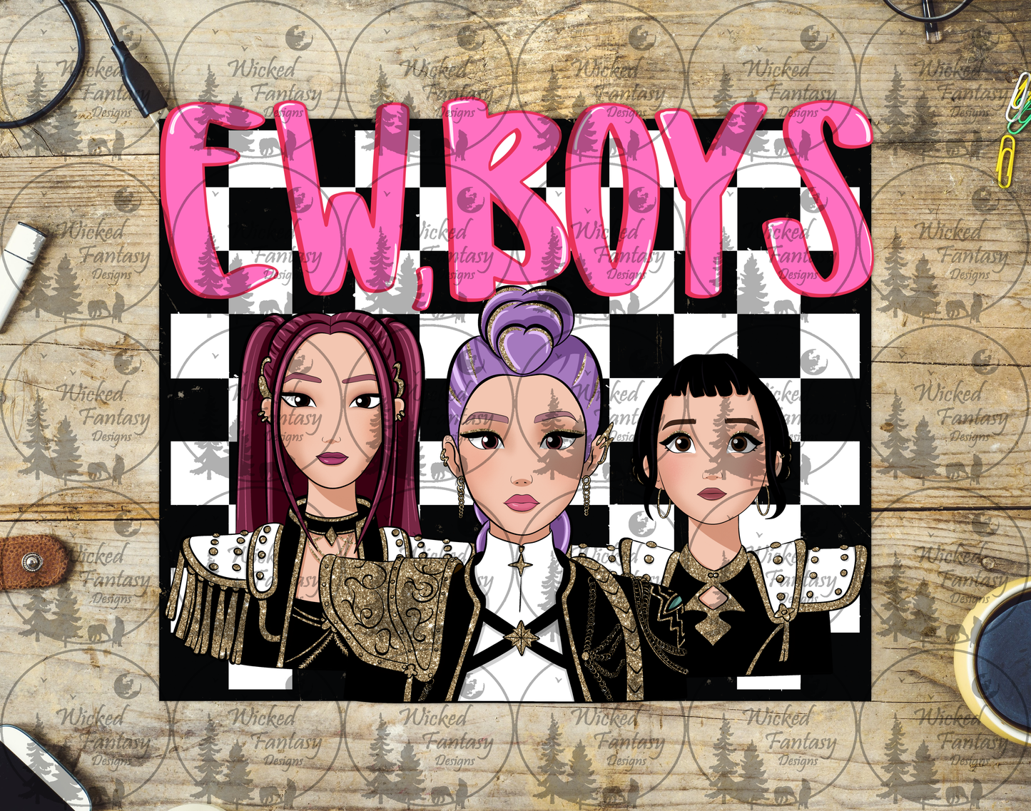 UVDTF Ew Boys Checkered Demon Hunter