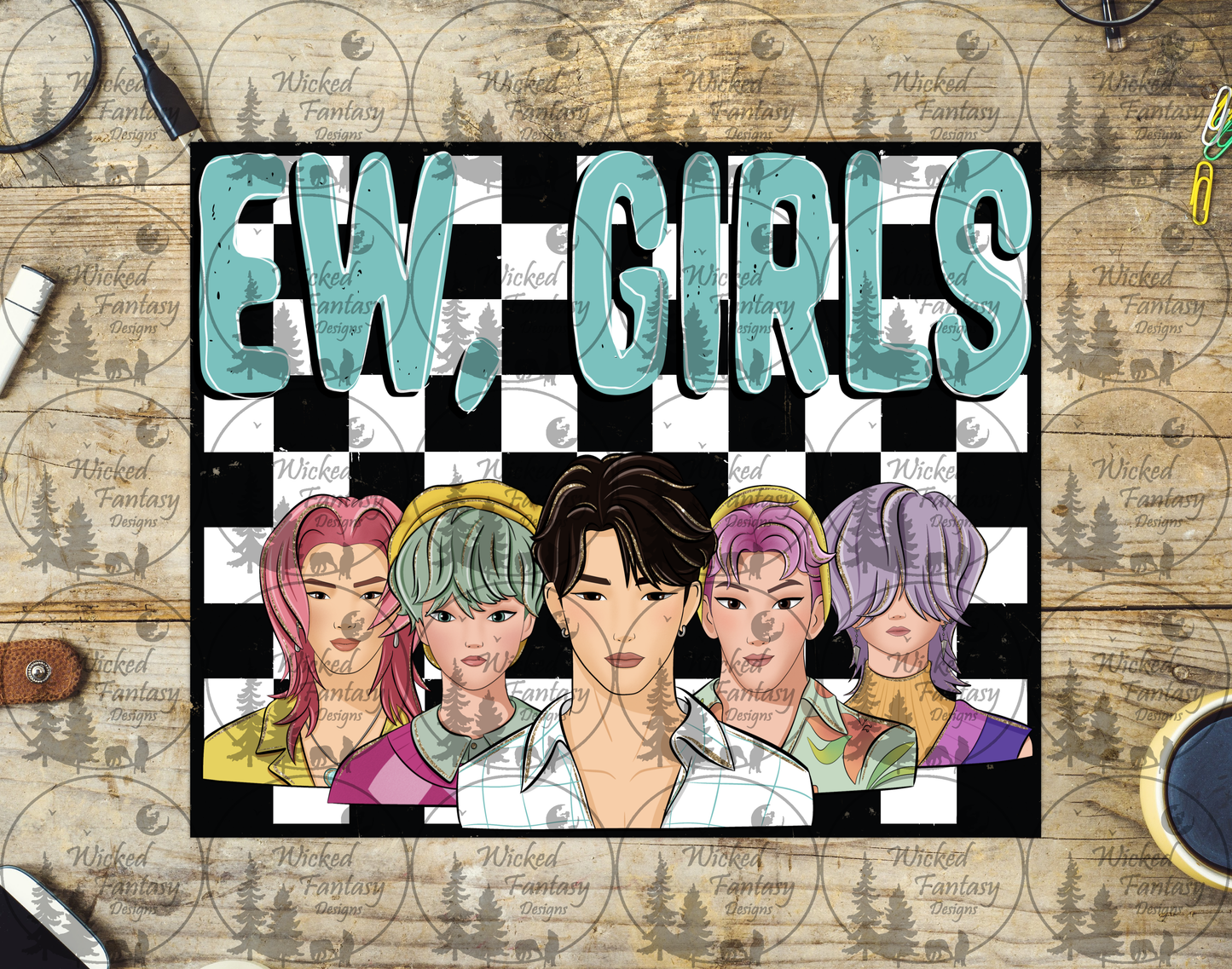 UVDTF Ew Girls Checkered Demon Hunter