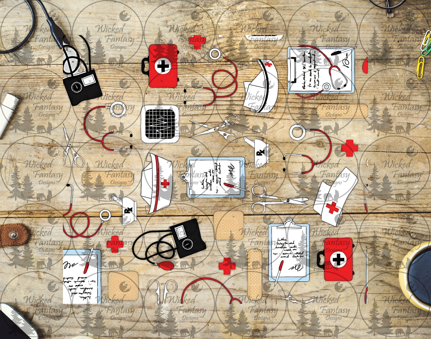 UVDTF Nursing Collage 20oz 30oz 10"x10"