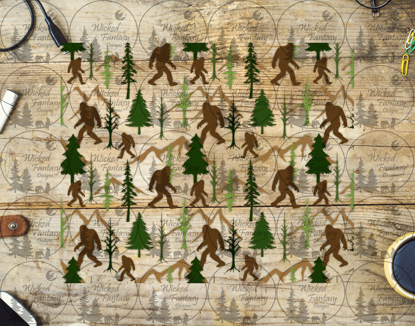 UVDTF Sasquatch 20oz 30oz 10"x10"