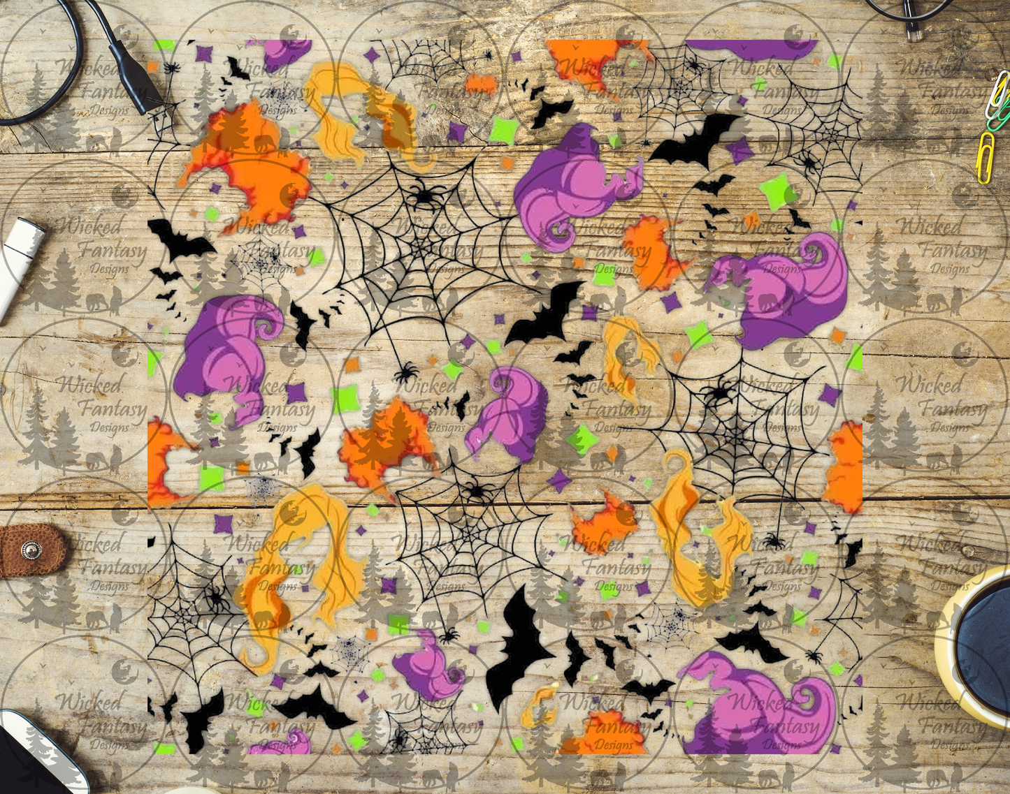 UVDTF Spooky Season HP Spider Webs 20oz 30oz 10"x10"