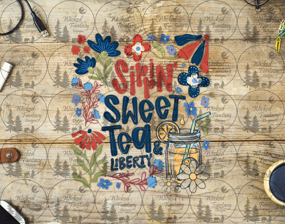 UVDTF Sippin Sweet Tea and Liberty