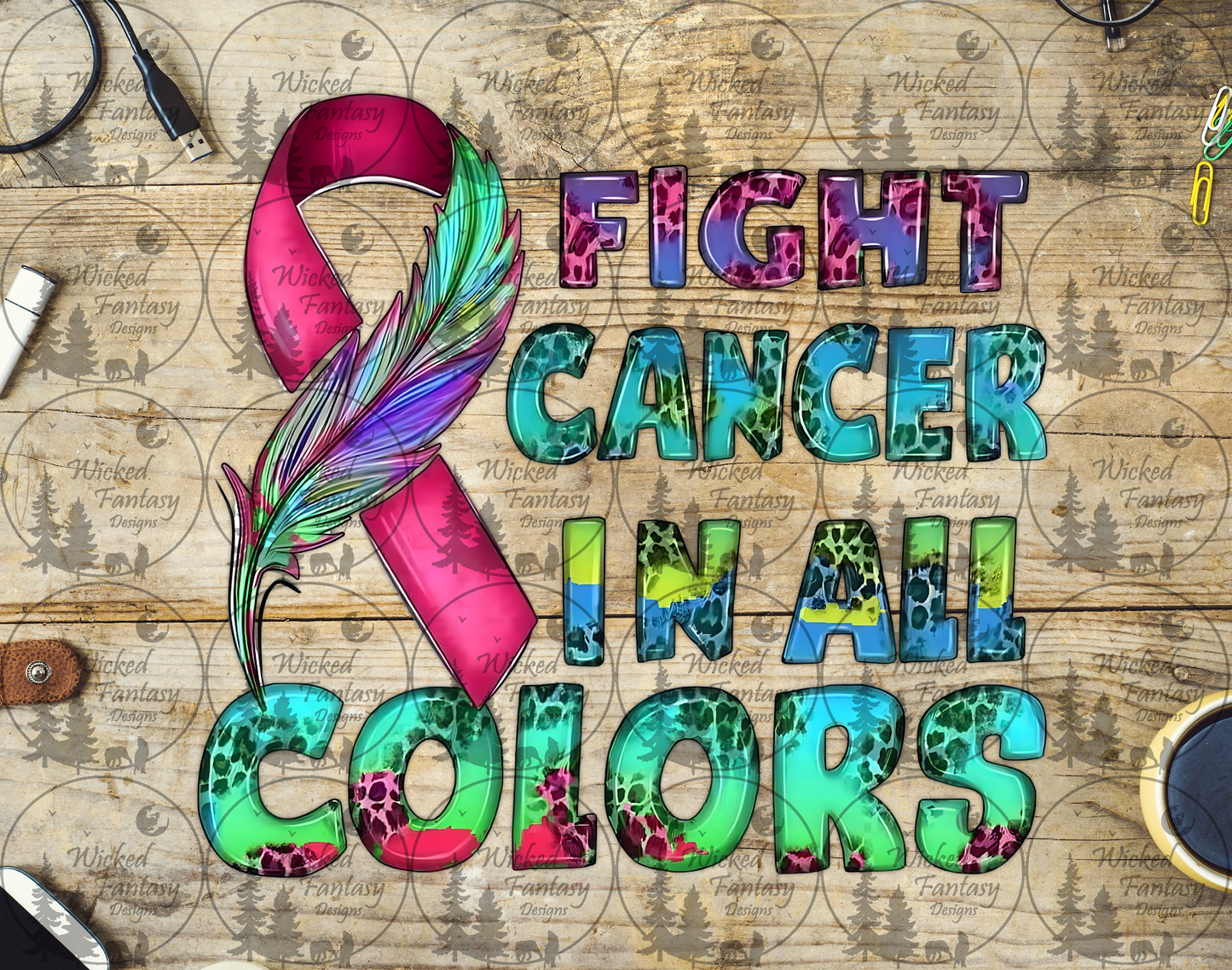 UVDTF Fight Cancer in All Colors Teal