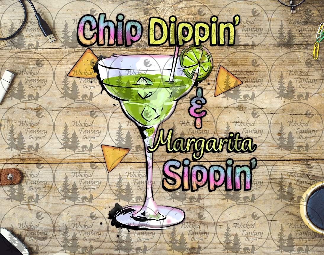 UVDTF Chip Dippin' and Margarita Sippin'