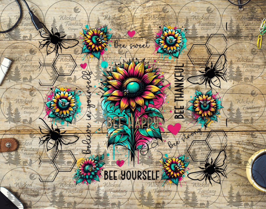 UVDTF Bee Yourself 20oz 30oz 10"x10"