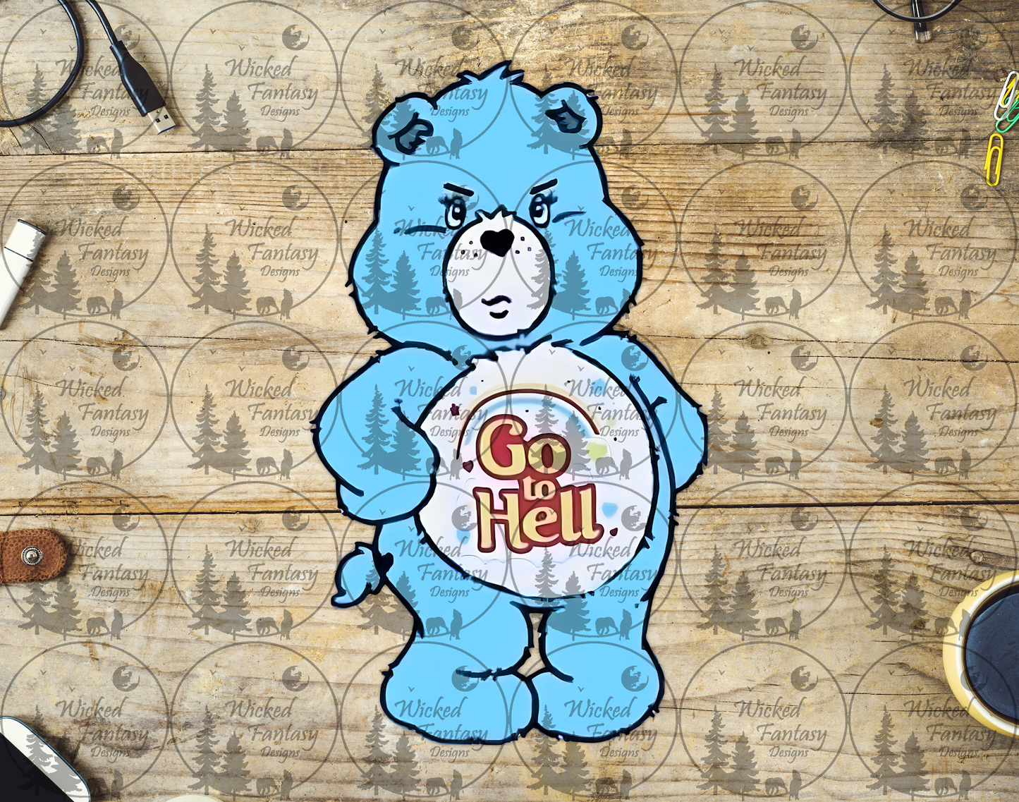 UVDTF Go To Hell Swear Bear