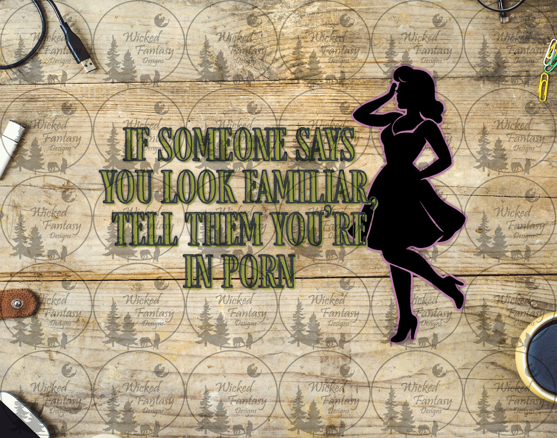 UVDTF If Someone Says You Look Familiar Tell them You're In P*rn