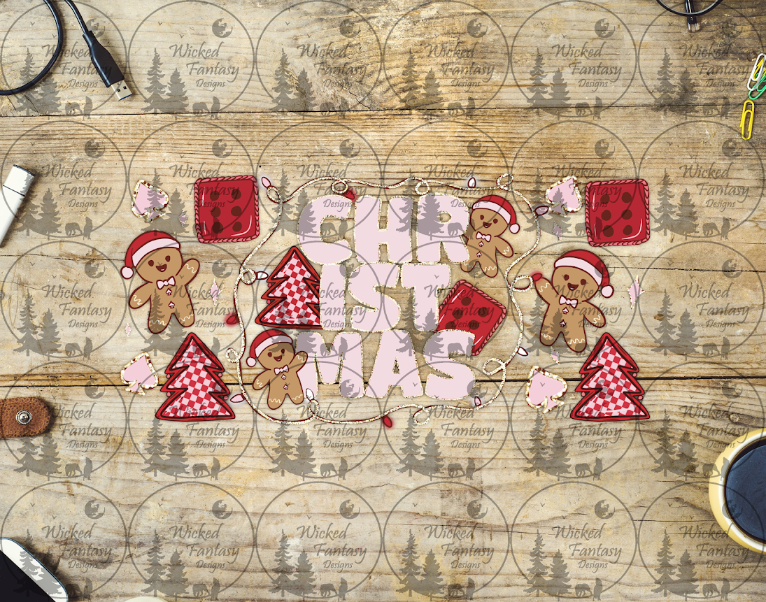 UVDTF Gingerbread Men Christmas 16oz 40oz