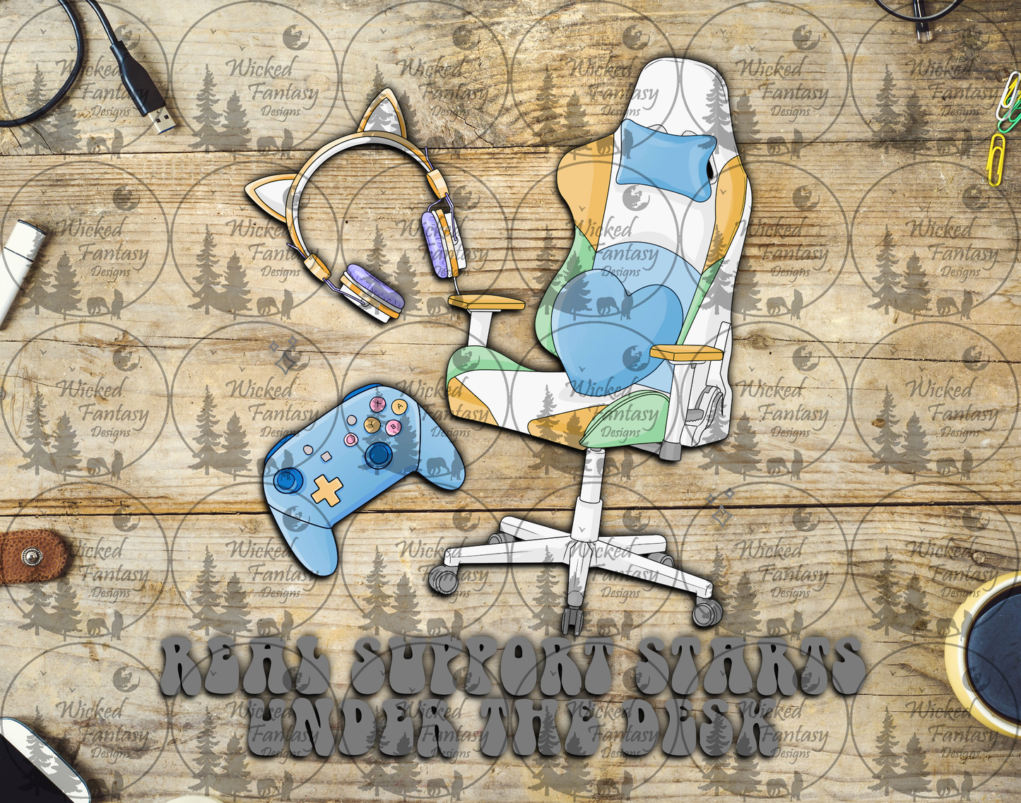 UVDTF Gaming Real Support Starts Under the Desk
