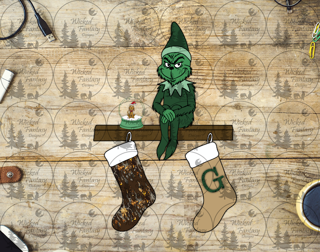 UVDTF Christmas Shelf