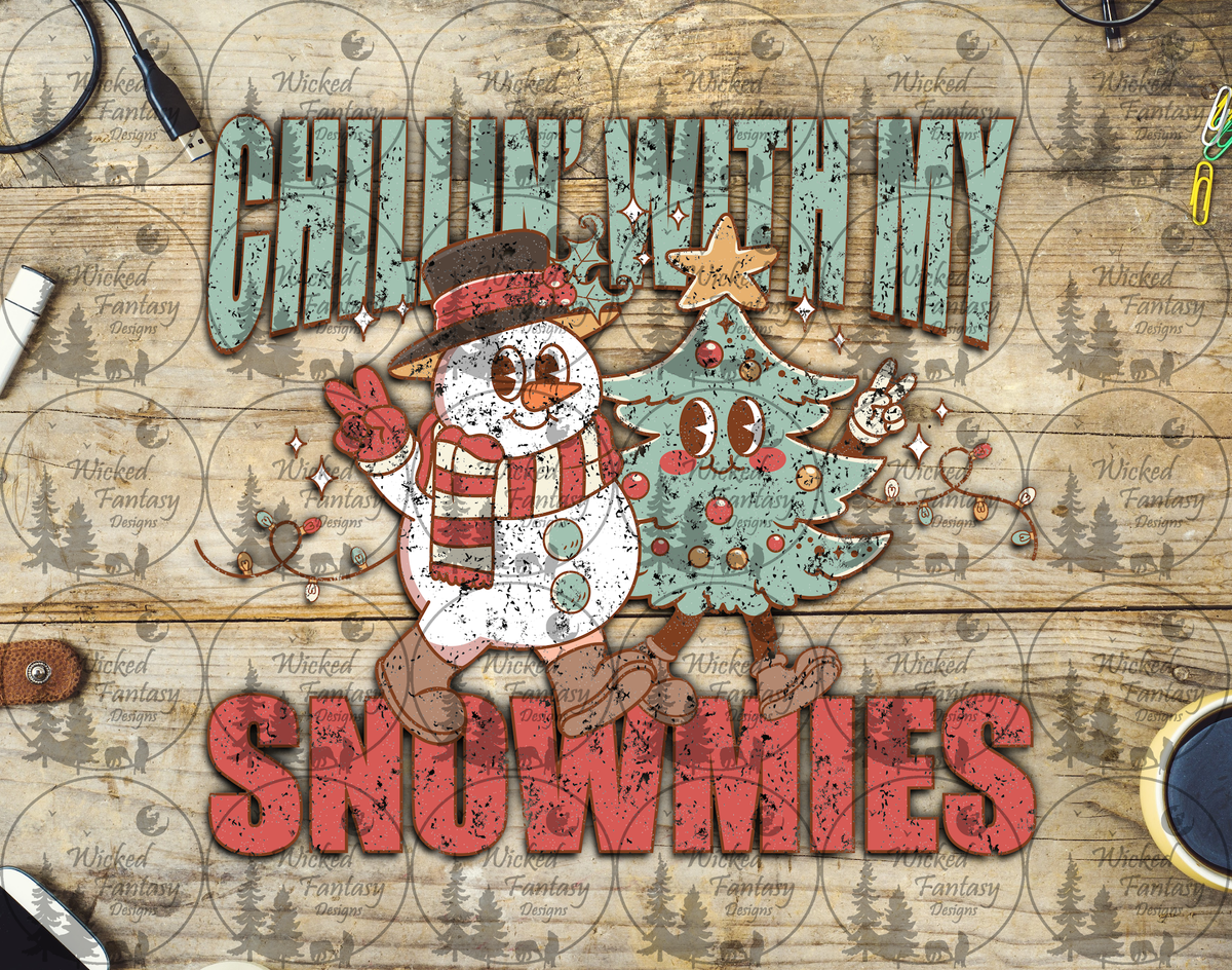 UVDTF Chillin with my Snowmies