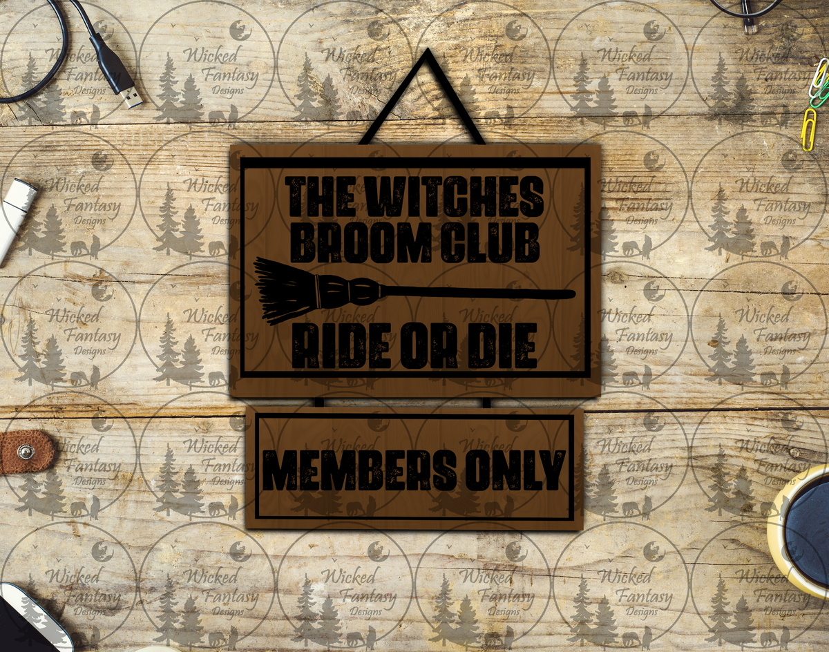 UVDTF Witches Broom Club Ride or D*e