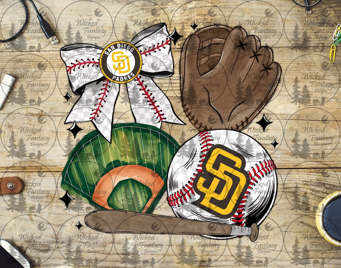 UVDTF Coquette Baseball San Diego