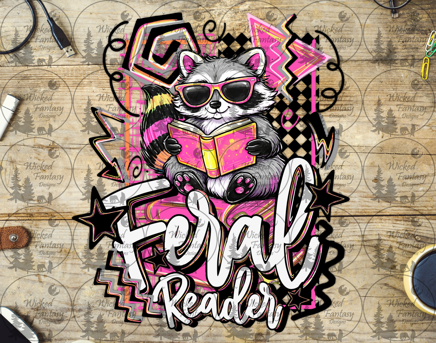 UVDTF Feral Reader Raccoon