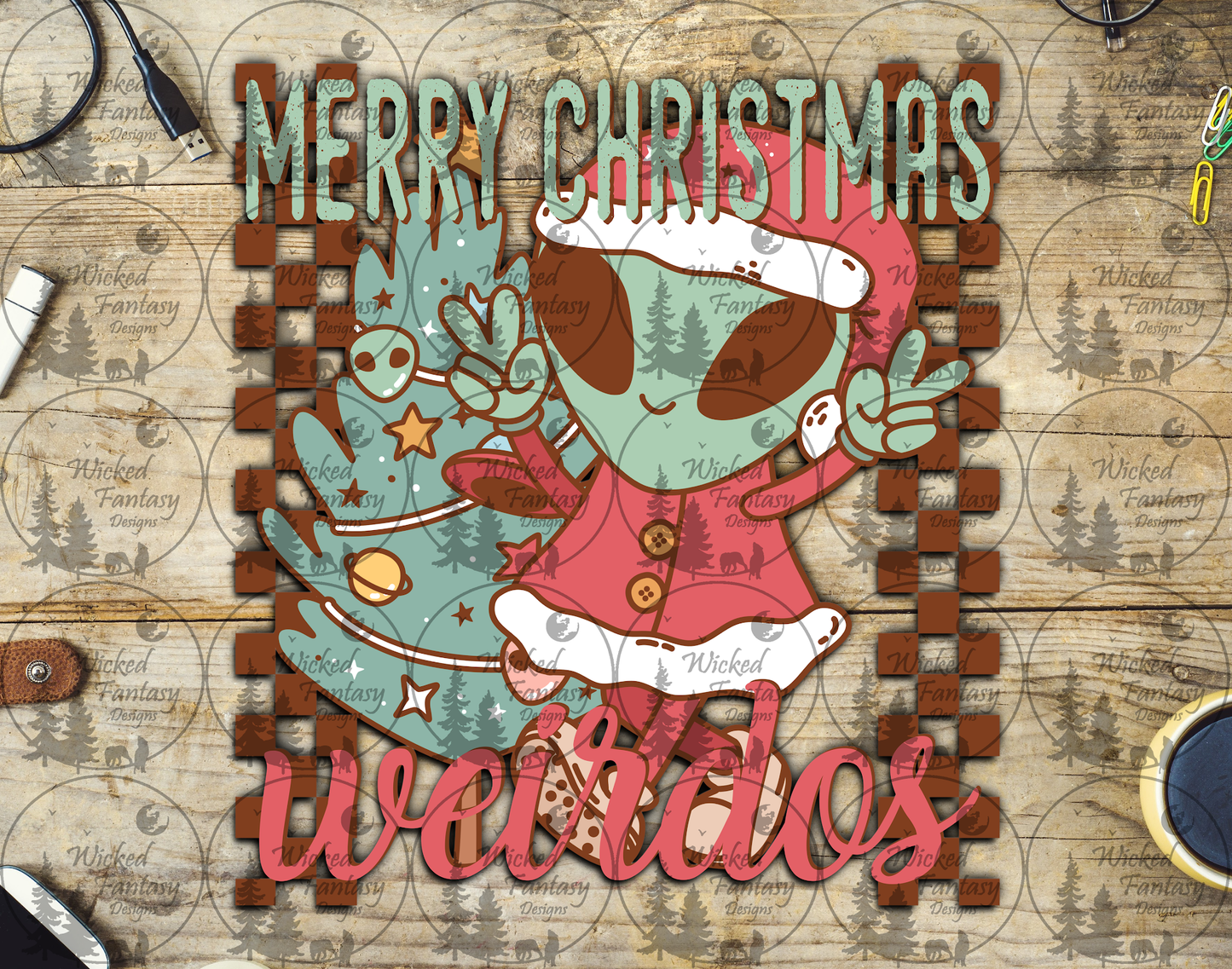 UVDTF Merry Christmas Weirdos