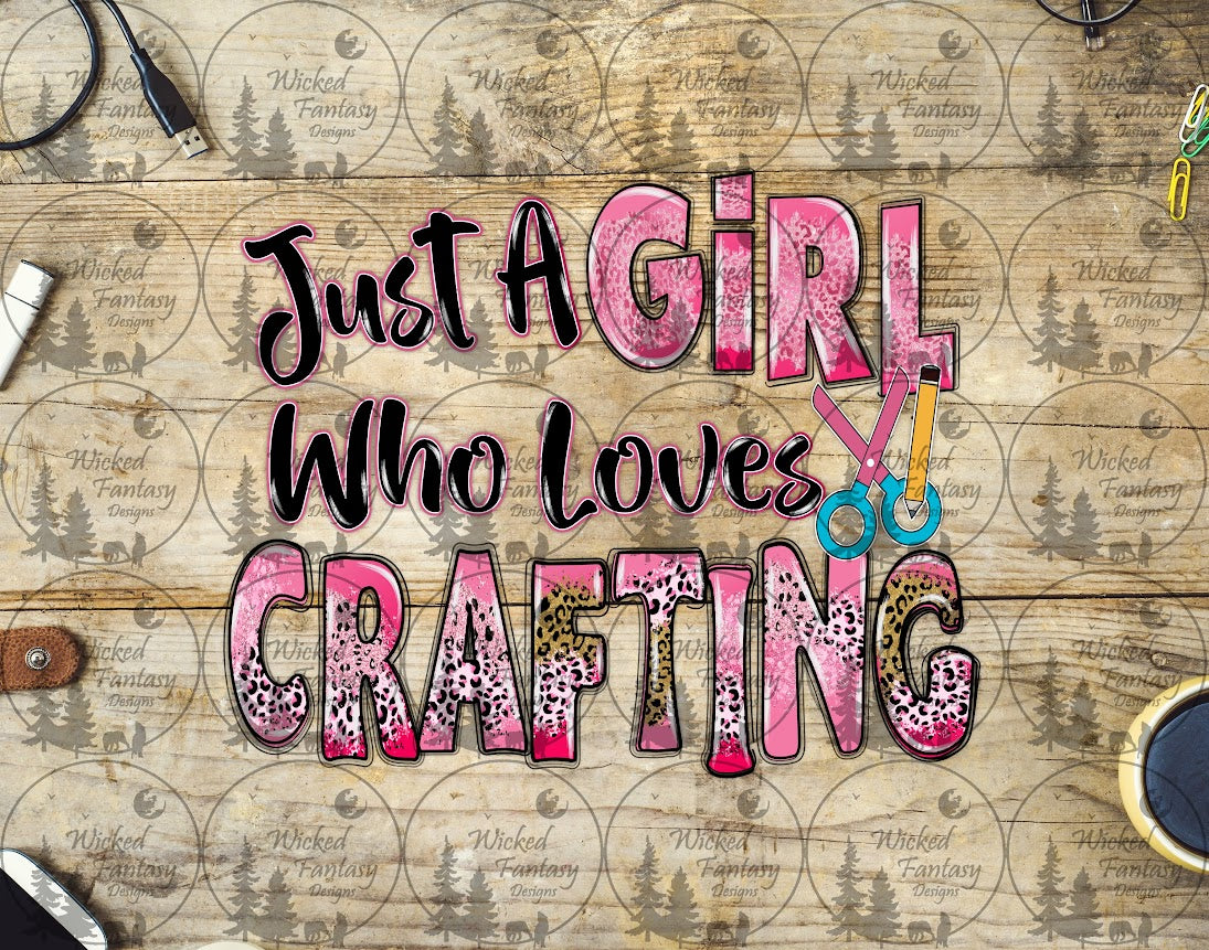 UVDTF Just a Girl Who Loves Crafting