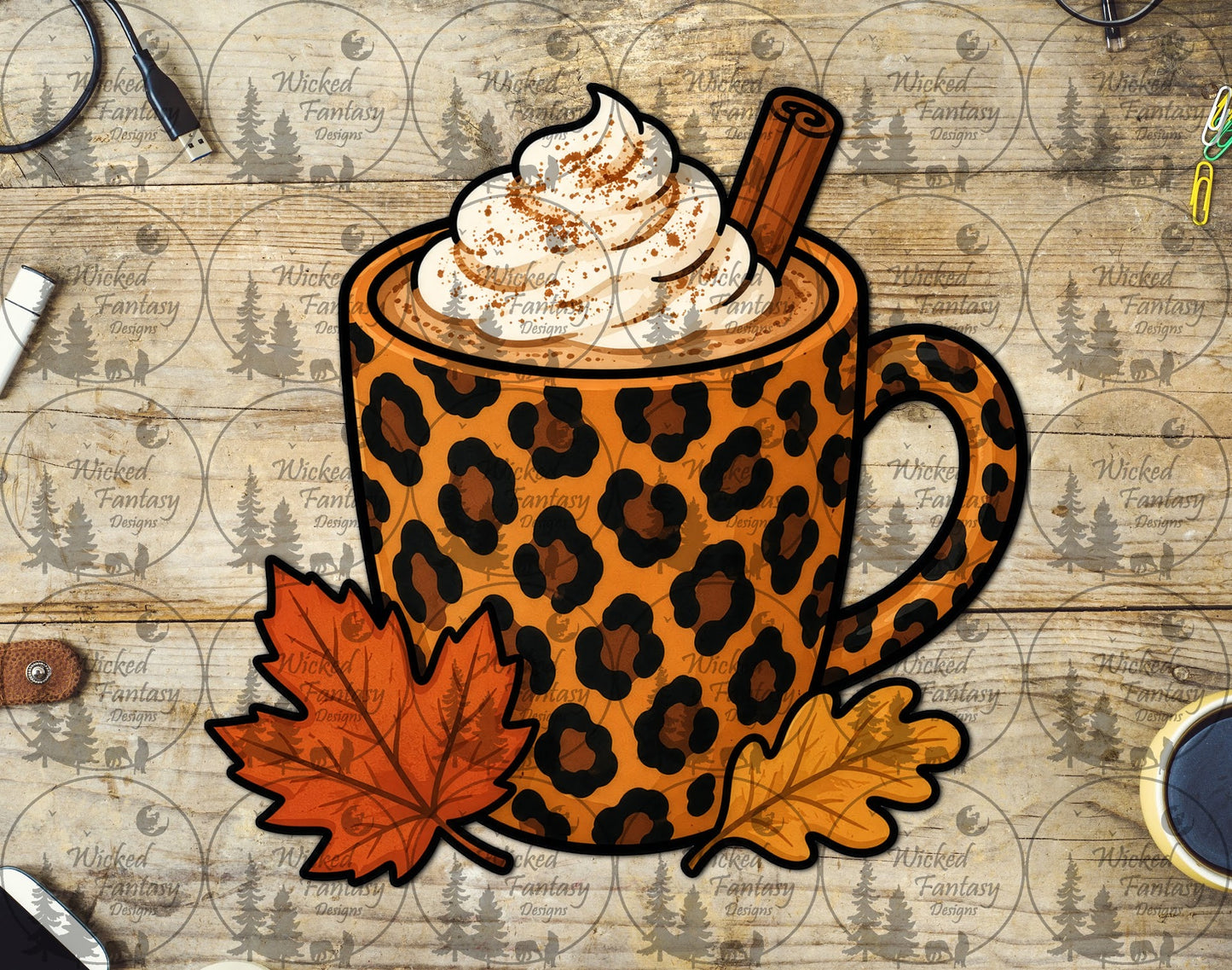 UVDTF Leopard Print Latte