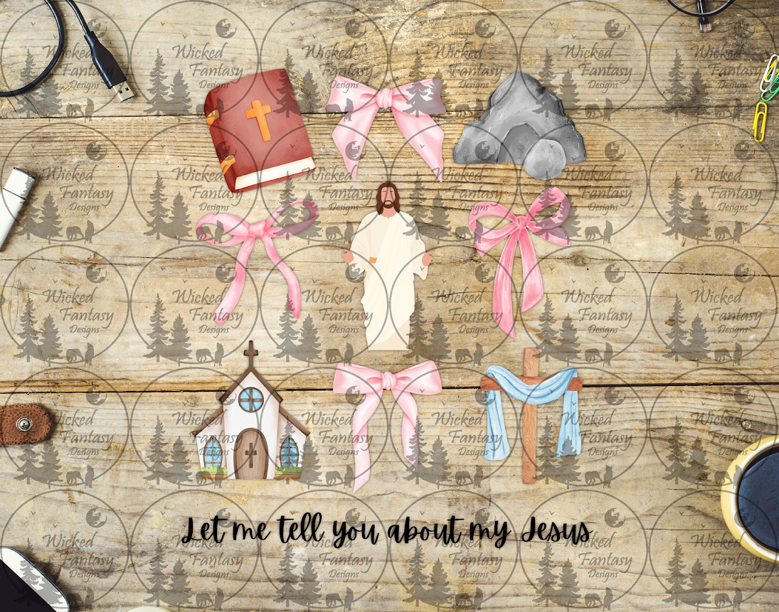 UVDTF Let e Tell You About My Jesus 6x7" Element