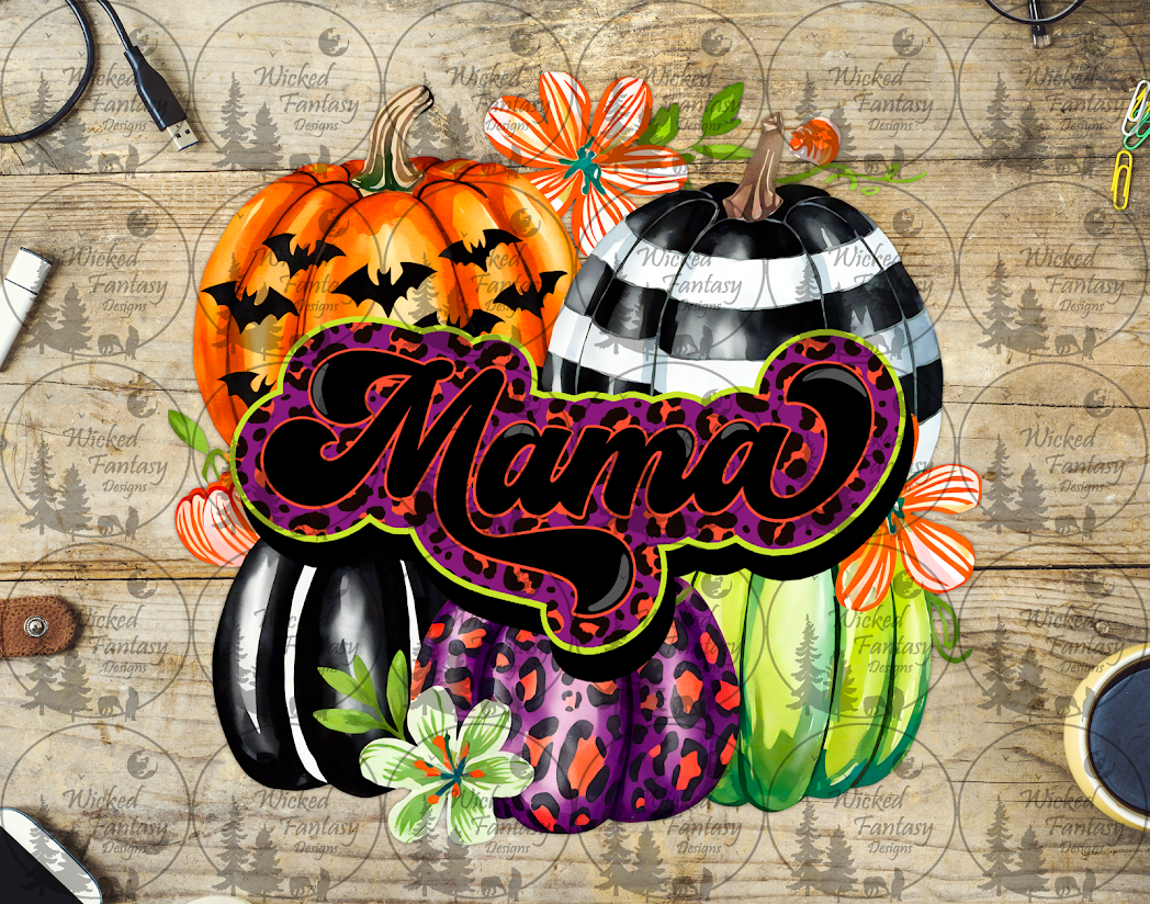 UVDTF Mama with Pumpkin Pile