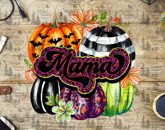 UVDTF Mama with Pumpkin Pile