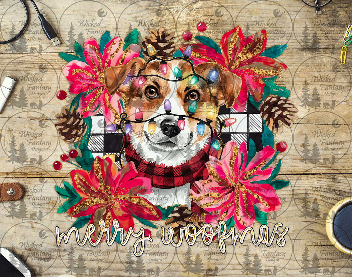 UVDTF Merry Woofmas Terrier