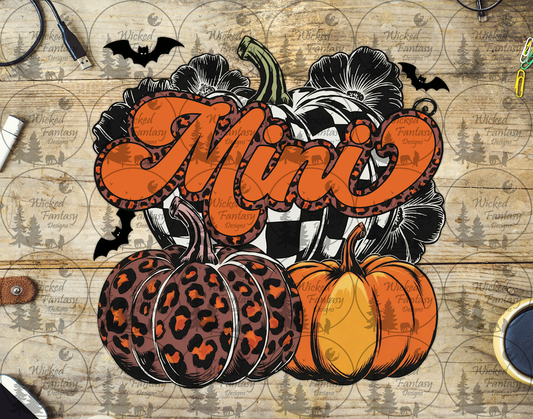 UVDTF "Mini" with Retro Neutrals Pumpkin Pile