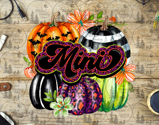 UVDTF "Mini" with Pumpkin Pile