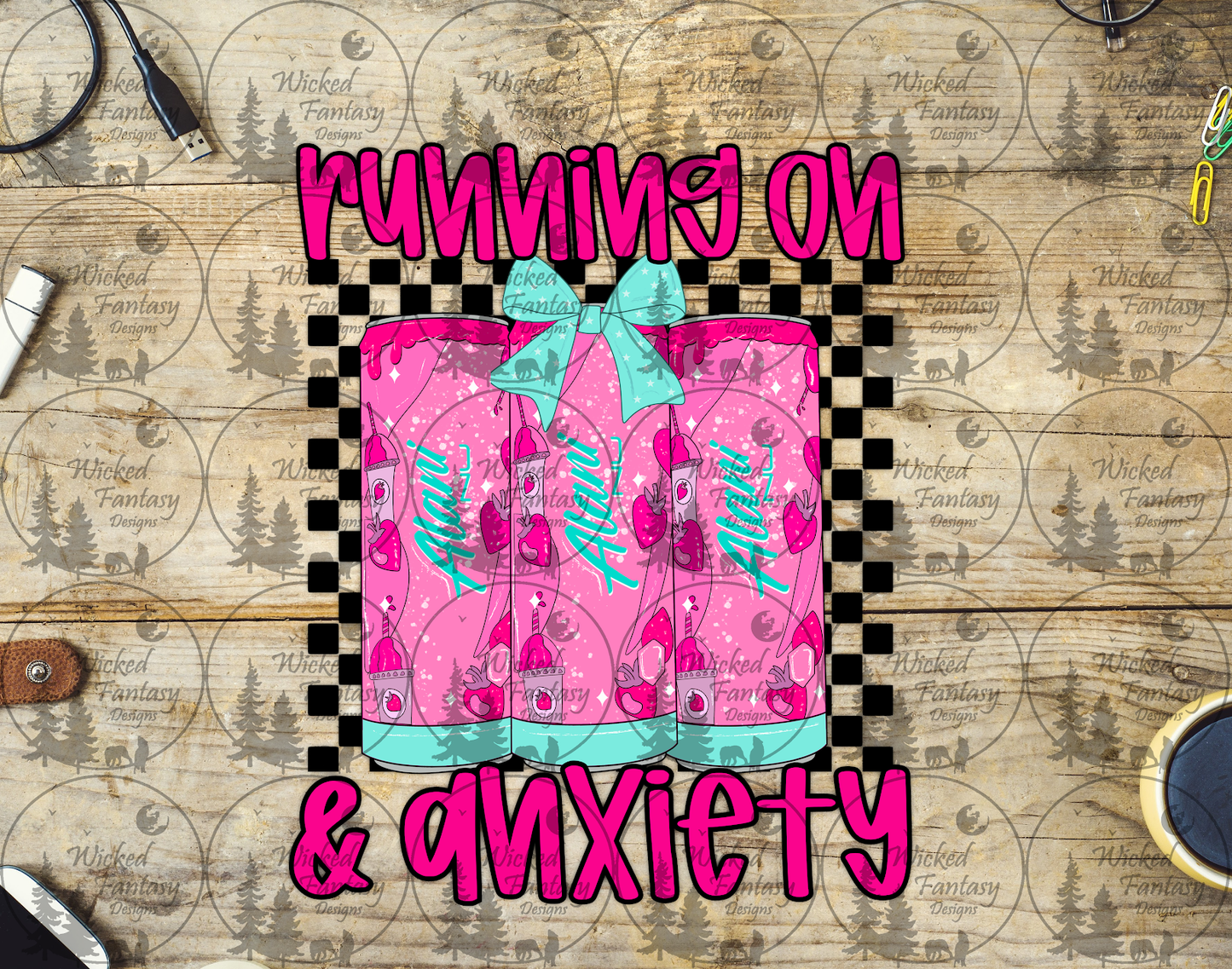 UVDTF Running on Pink Al and Anxiety