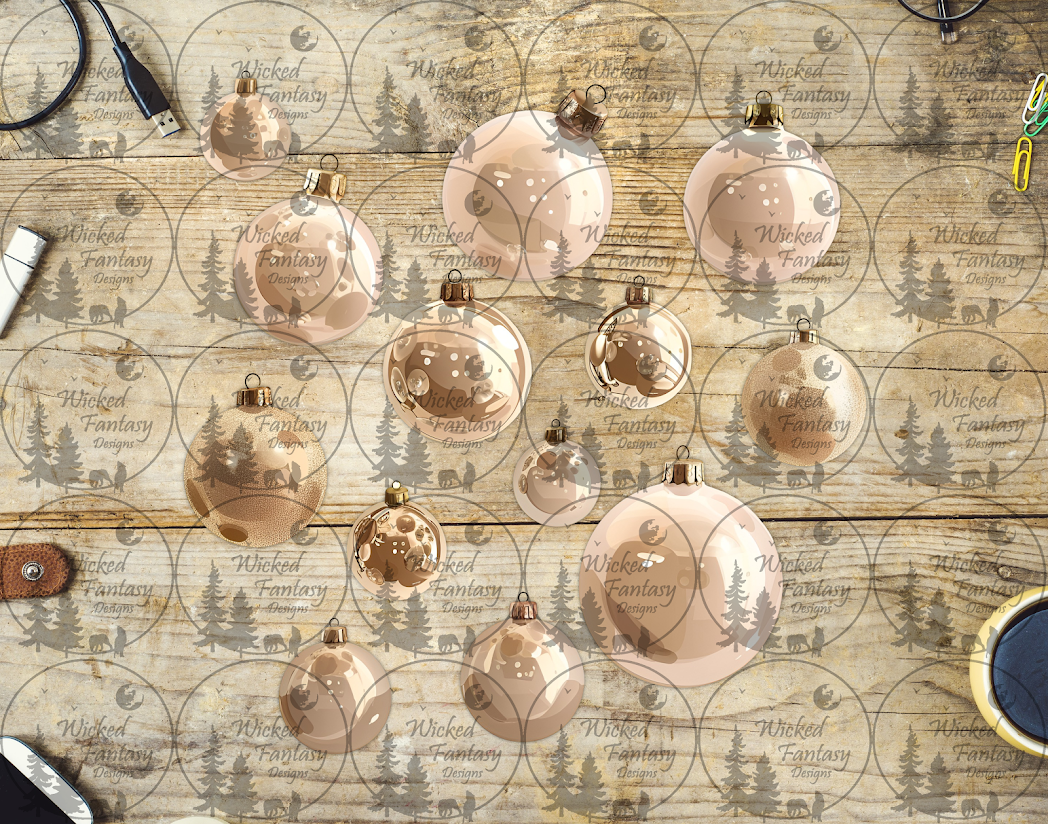 UVDTF Champagne Ornaments 6x7" Element