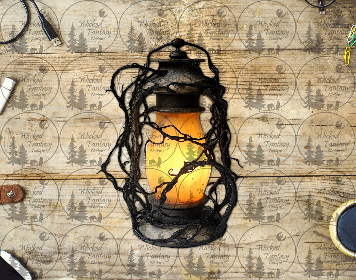 UVDTF Lantern and Vines