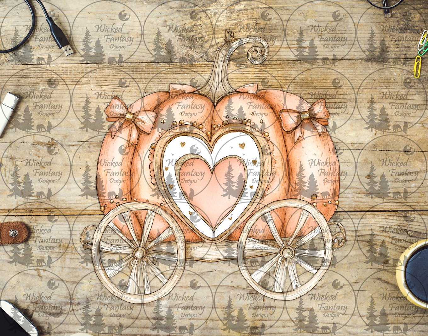 UVDTF Pumpkin Carriage