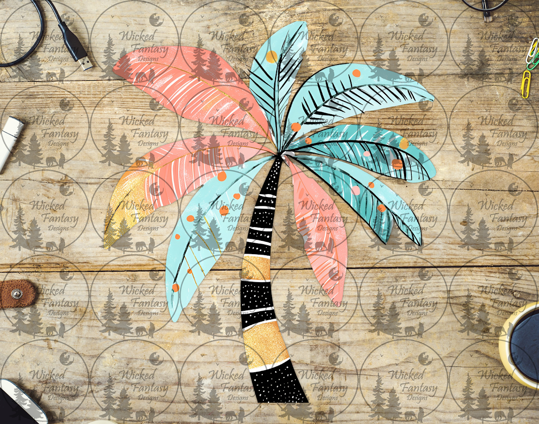 UVDTF Patchwork Palm