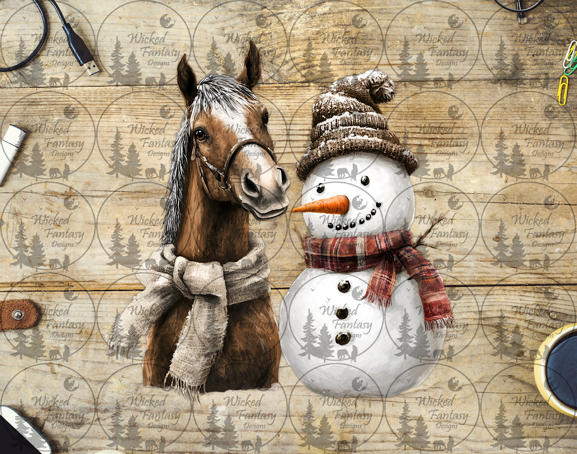 UVDTF Horse and Snowman