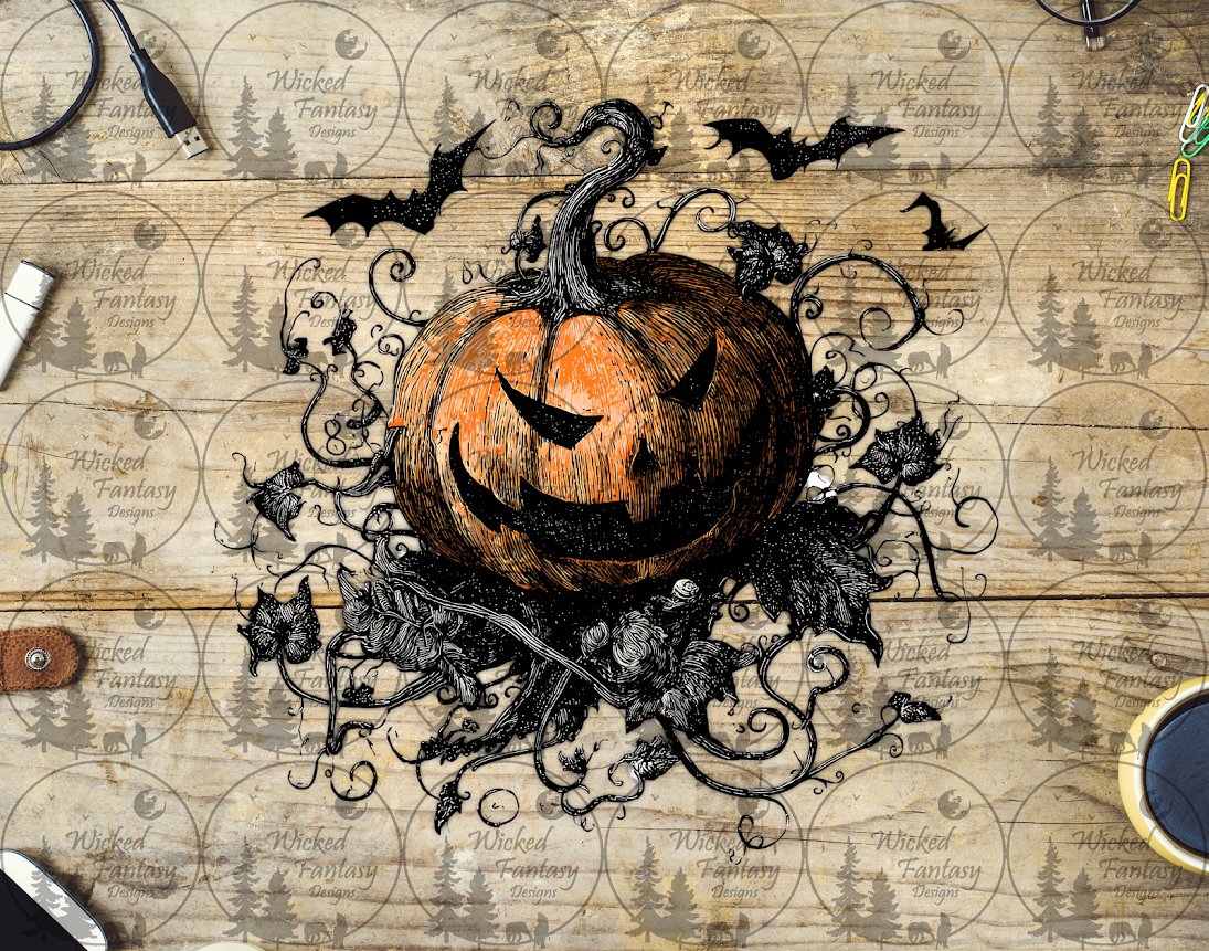 UVDTF Jack O Lantern in Vines