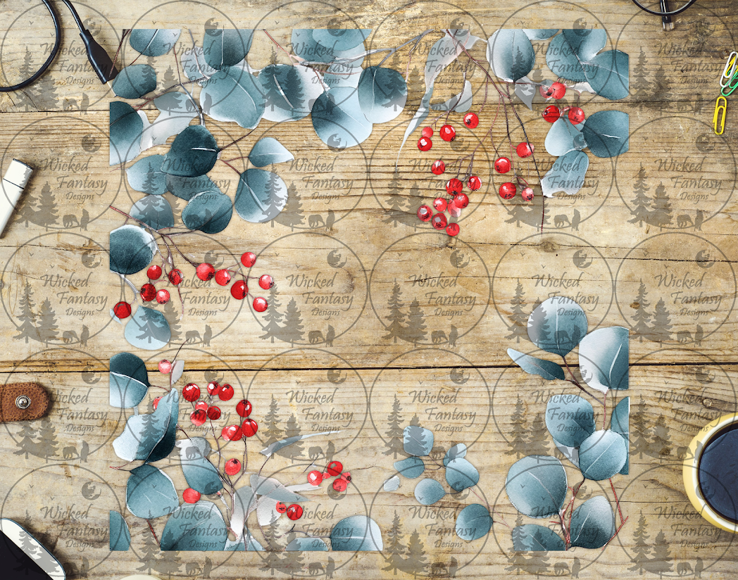 UVDTF Eucalyptus and Berries 20oz 30oz 10"x10"