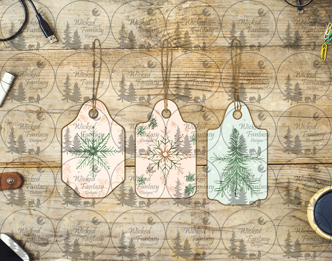 UVDTF Package Labels with Faux String