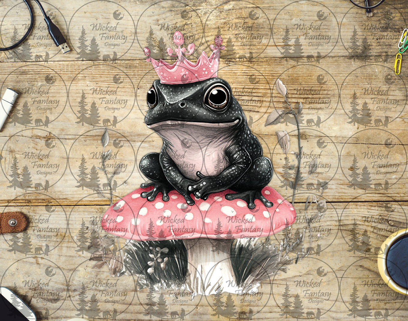 UVDTF Frog with Crown